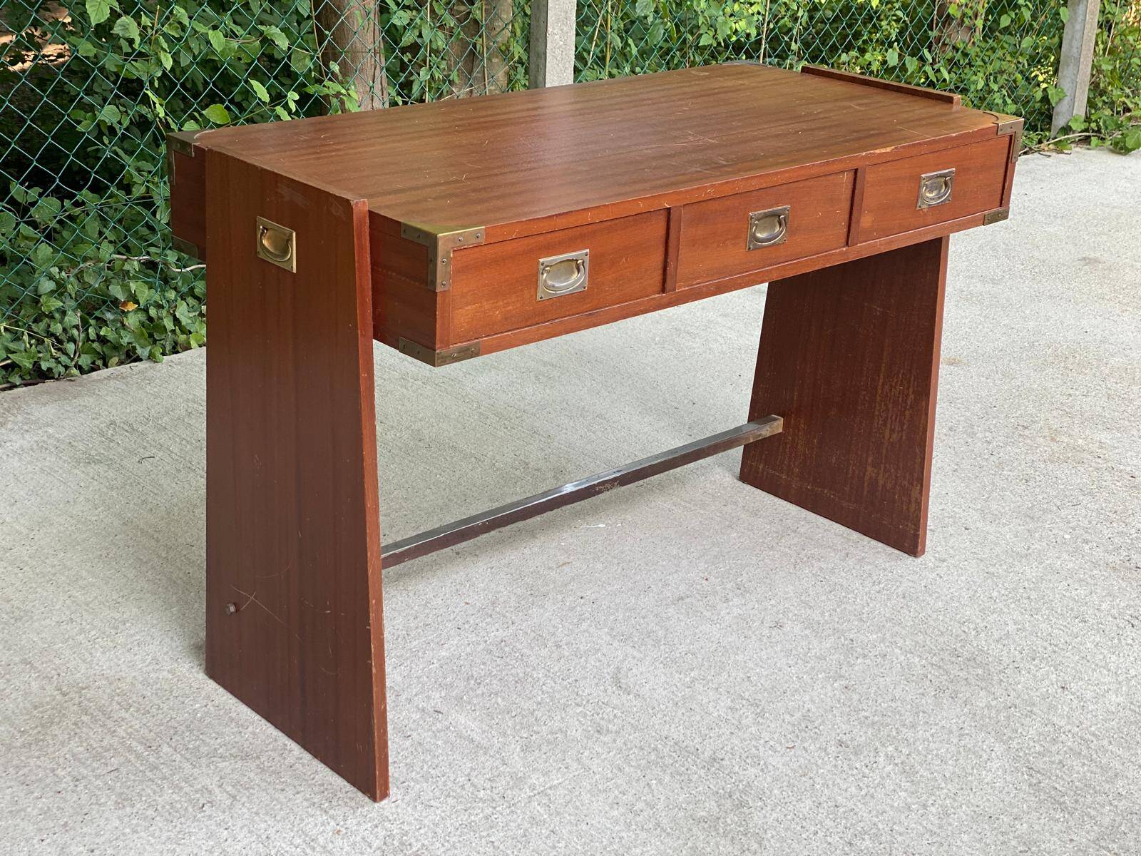 Bureau scandinave Roche bobois en bois 1970