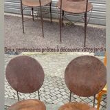 Pair of old metal chairs from the early 20th century