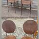 Pair of old metal chairs from the early 20th century