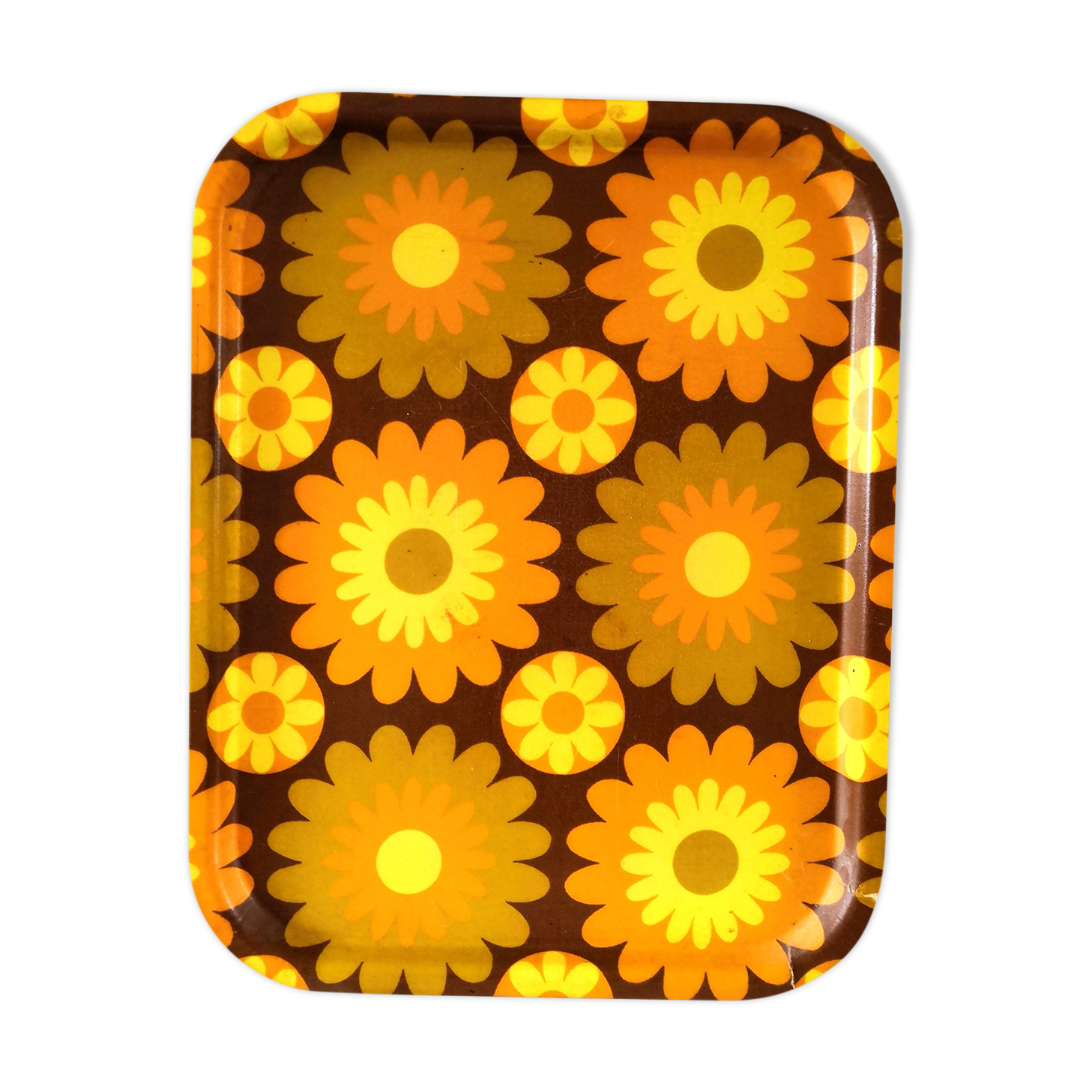 Fiberglass top floral décor design 70s