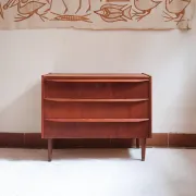 Commode teck scandinave années 60 3 tiroirs