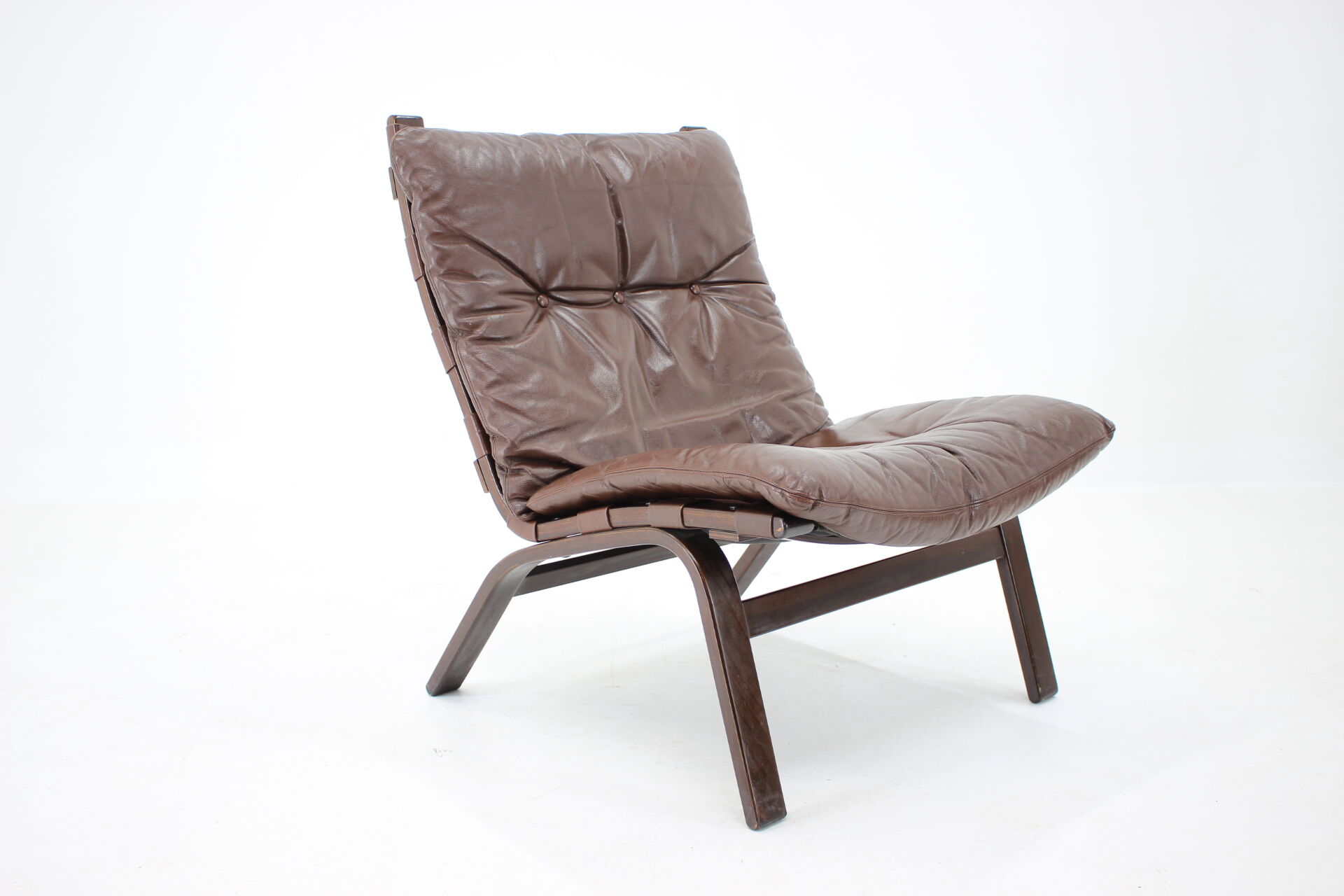 1970s Farstrup Leather Lounge Chair, Denmark