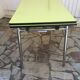 Plastilux yellow formica table with extensions 50s