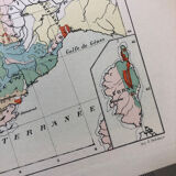 1880 - Geological map of the France