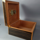 Box Ebony cigar humidor macassar & lemon varnished SB