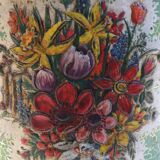 Vintage Tin Container Made in Holland 1950 Biscuit Box Candy Box