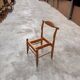 Guillerme et chambron oak 'fumay' mid-century dining chairs
