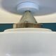 Large white opaline globe ceiling or wall light diameter 34 cm vintage decoration