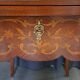 Table à jeu style Louis XV en marqueterie