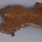 Japanese Showa Period Bamboo and Elm wood Coffee Table, 1960s