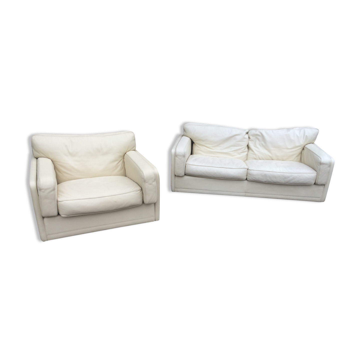 Couch and his Socrates of Poltrona Frau armchair