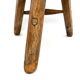 Tabouret rustique bois tripode
