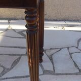 Antique Louis XVI solid mahogany game table, good condition, portfolio model
