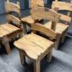 Lot de 4 chaises de montagne, 1970