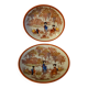 Set of 2 small decorative plates Made in Japan – 13 cm