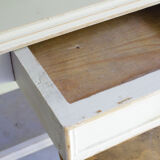 Old white wooden table