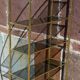 Shelf faux bamboo gold metal