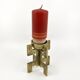 Brutalist candlestick • Austria • Brass • 1970