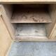 Antique English two-body buffet in solid pine (renovated)