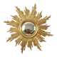 Large Wooden Sun Mirror Sunburst Deknudt Gold Leaf 70cm