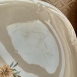 Large oval dish Gien model Floreal - vintage