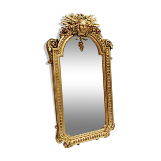 Mirror of King Louis XIV by Vincenzo Fancelli - Gold Plated 24k