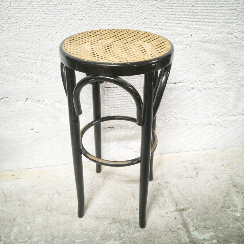 Canned seated bar stool