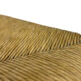 Vintage Danish papercord stool rope beech mid century '60s design