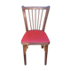 Vintage bistro chair sitting red