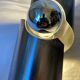 Brushed stainless steel wall light by Oxar France, vintage 1970s
