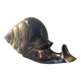 Vintage brass snail paperpress 70s