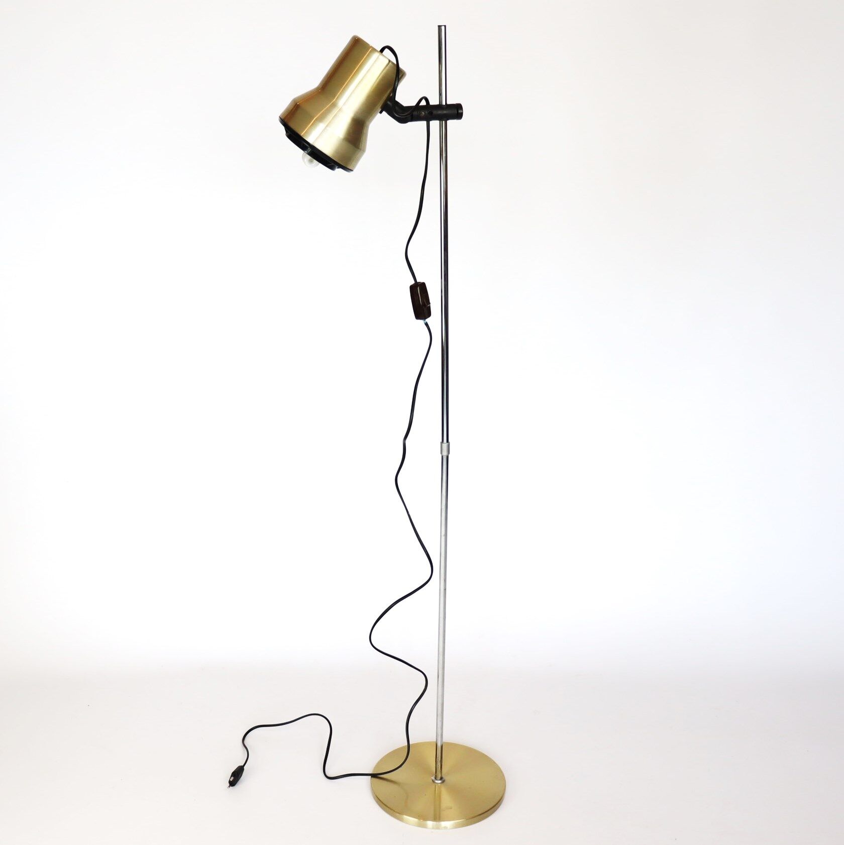 Golden floor lamp 70s