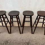 Set of 4 high bar stools