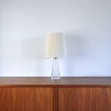 Scandinavian Modern White Glass Table Lamp by Carl Fagerlund for Orrefors