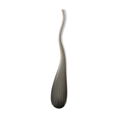 Soliflore vase Aria Piccolo model in blue gray ribbed glass
