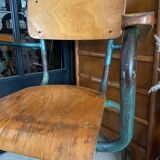 Vintage schoolmaster armchair