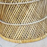 Island-inspired rattan armchair