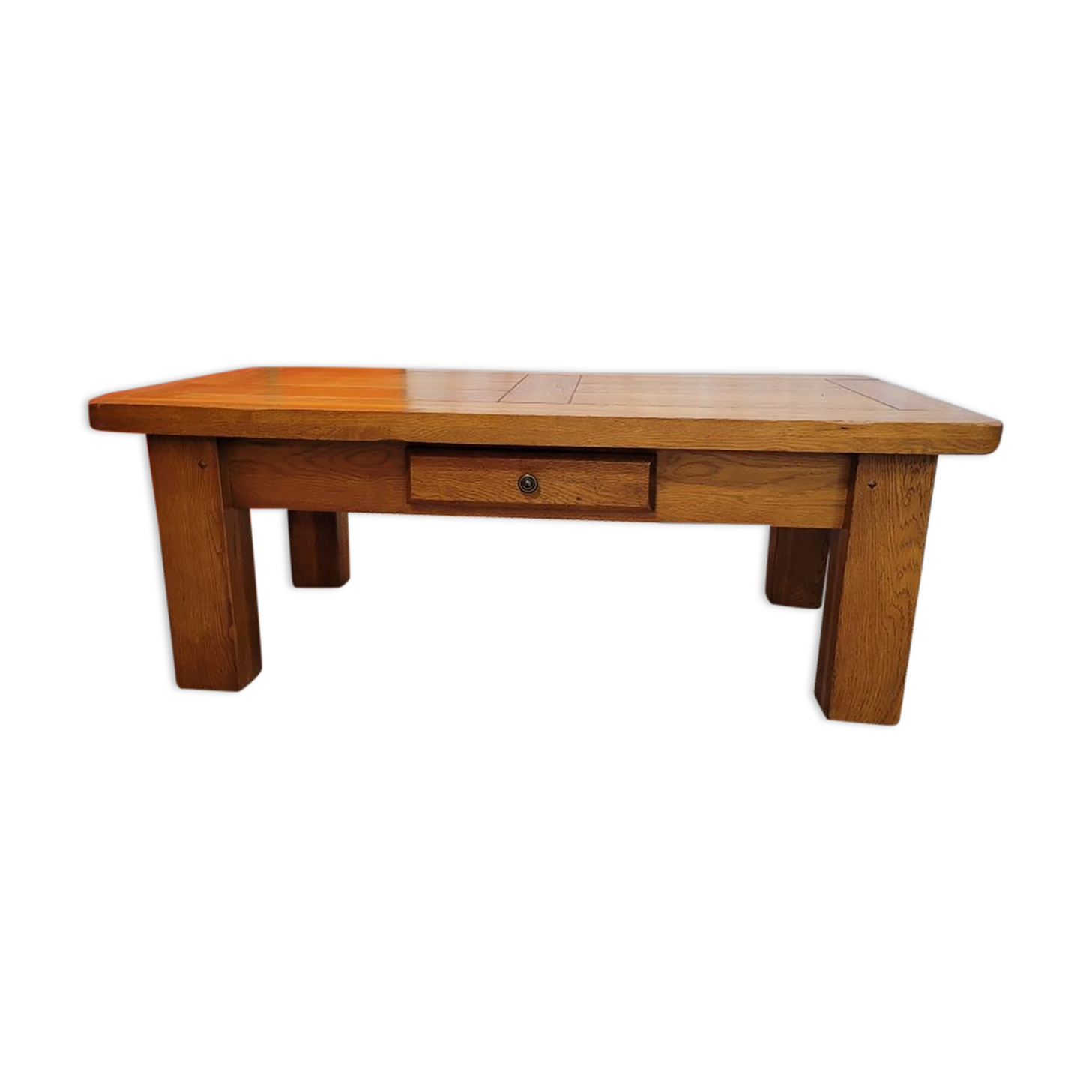 Solid elm coffee table