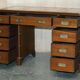 Restored leather military campaign desk Harrods Kennedy