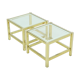 Set of 2 regency style side tables 1970s