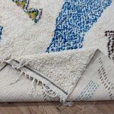 Handmade wool Berber rug 312x193 cm