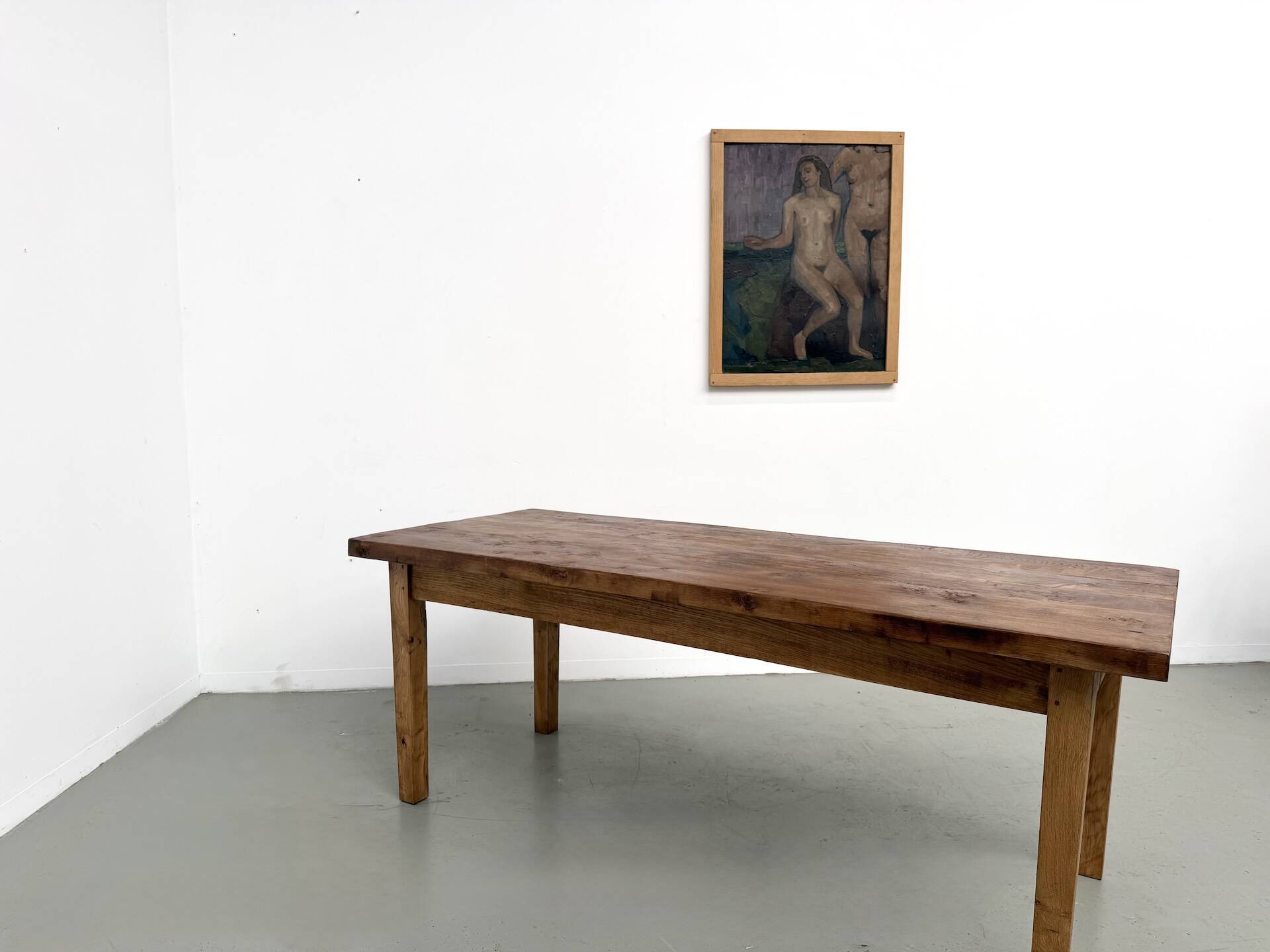 Table en chêne massif – années 50