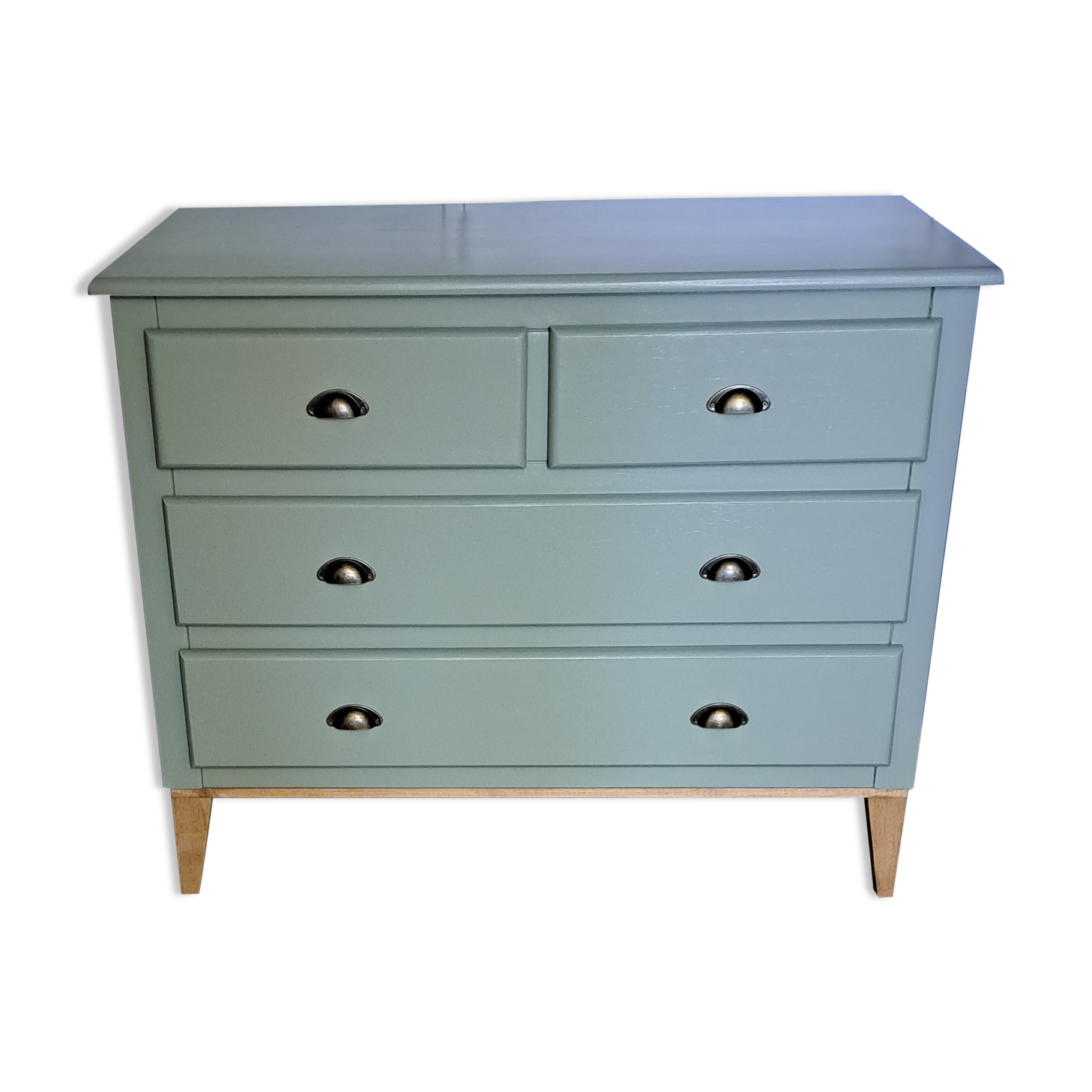 Scandinavian forest green chest of drawers
