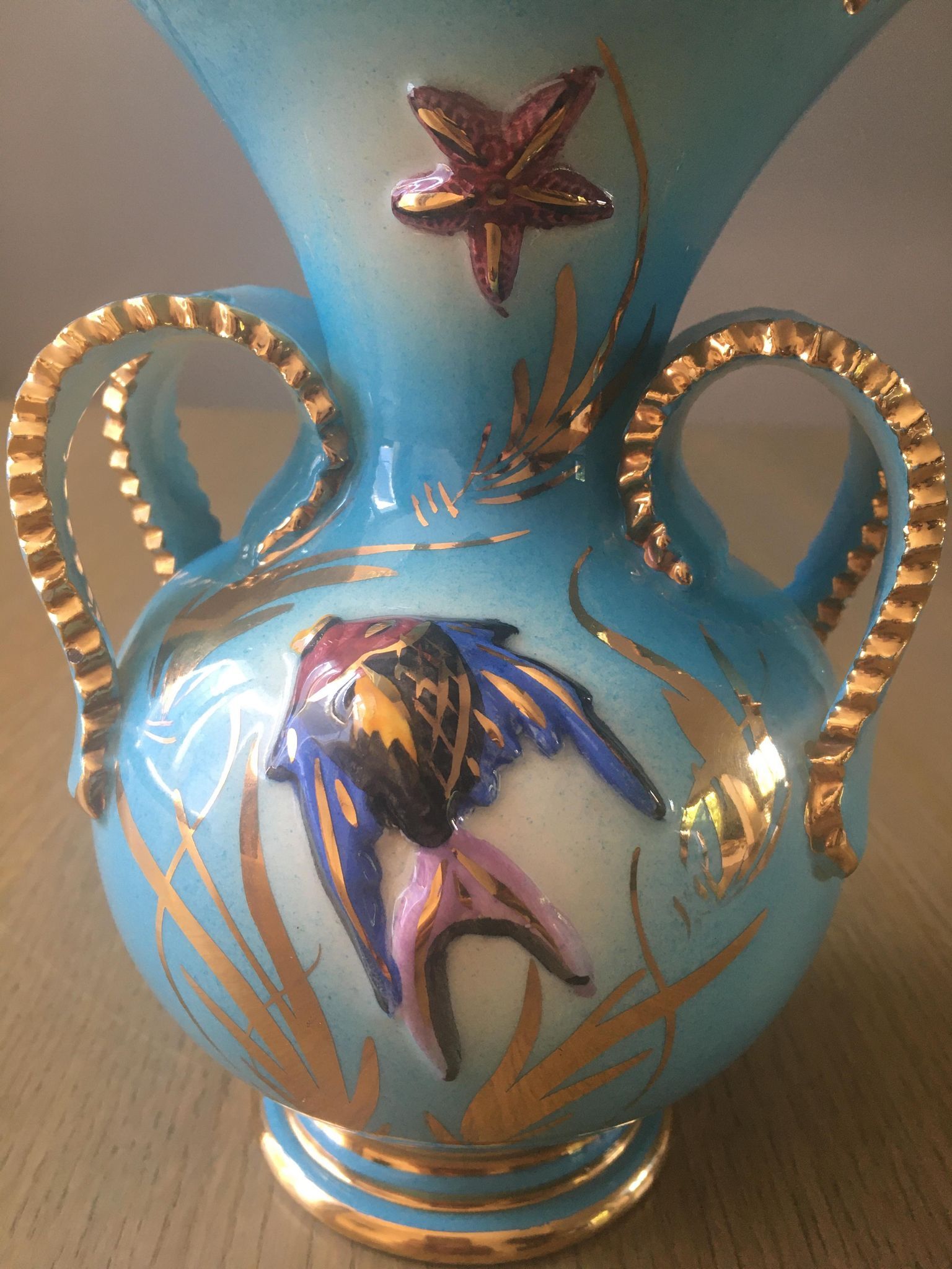 Vintage ceramic vase stamped Céroc Monaco