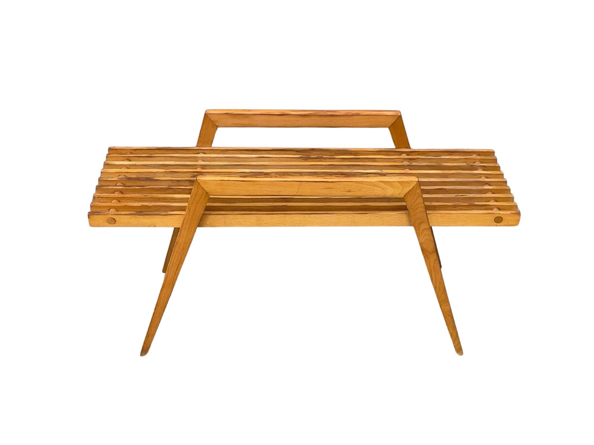 Jardinière en hêtre par ULUV, Tchécoslovaquie, années 1970