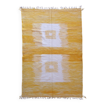 Tapis Kilim Jaune - 10.2 x 6.4 ft