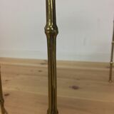 Brass side table, golden bamboo, 1950s