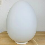 Domec egg lamp, white glass, 70s