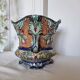 Antique ceramic macetero Barbotines Onnaing Siglo XIX Art Nouveau