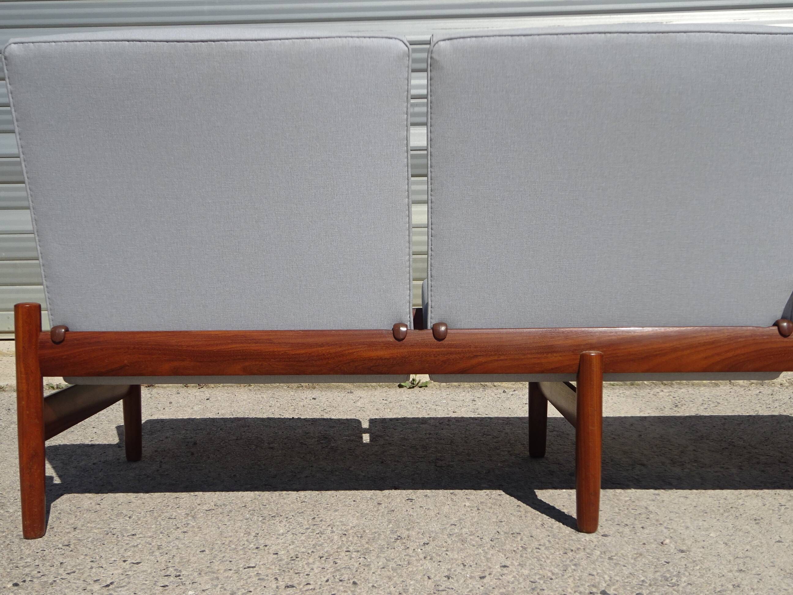 Modular vintage salon in teak signed by Karl SØrlie & SØnner.